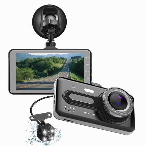 车载行车记录仪4寸触屏钛合金高清夜视工厂批发跨境dvr